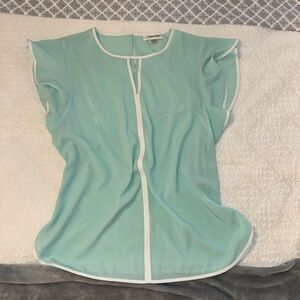 Calvin Klein Women's Light Blue Blouse